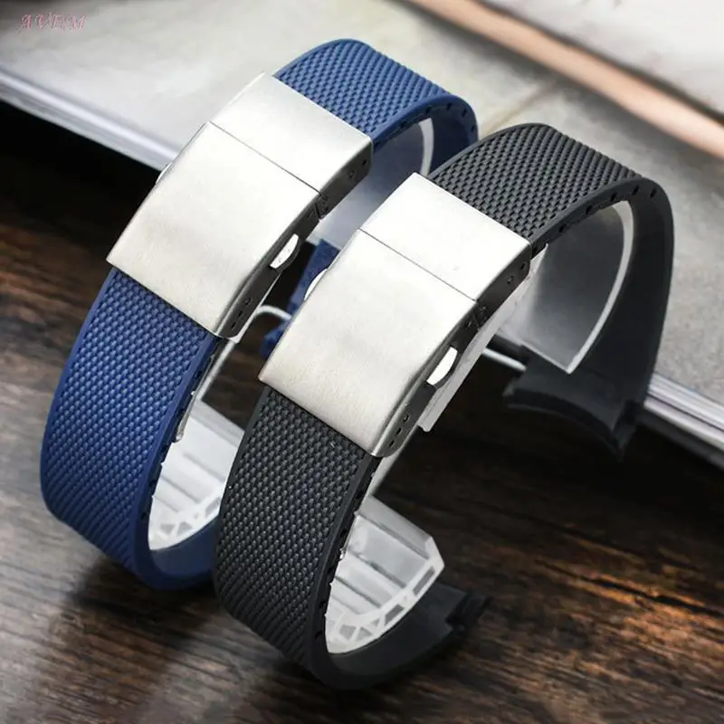 Cinturino In Silicone Da 21Mm Cinturino In Gomma Impermeabile Per Longines Per Conquest Hydroconquest L3 39Mm 41/43Mm Bracciale No Logo