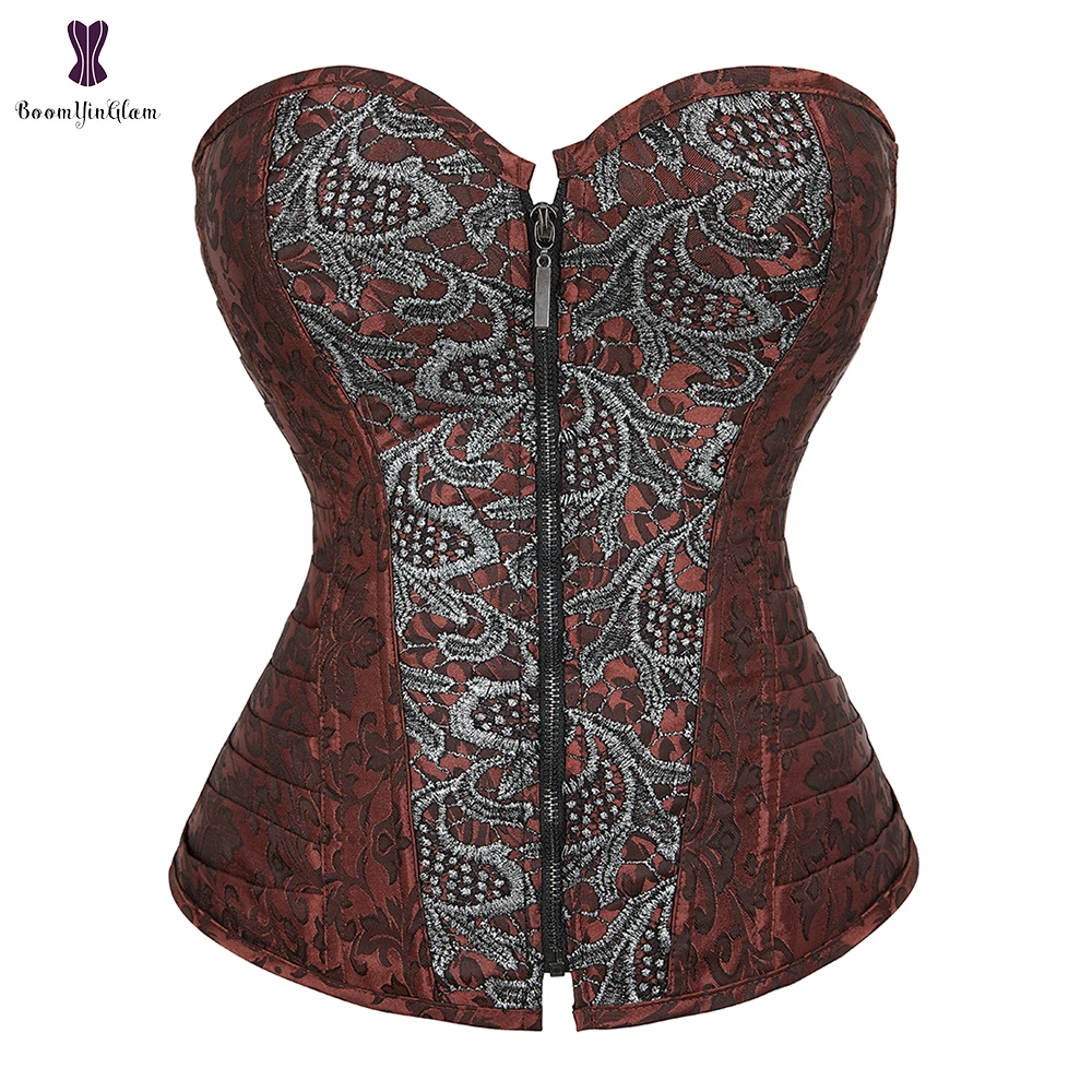 NEW Gothic 12 Steel Boned Steampunk Corset Tops - 90% OFF