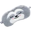 Cute Sloth Eyepatch Soft Fluffy Plush Blindfold Funny Novelty Animal Boys Sleep Mask Eye Eyeshade Kids Girls Boys 1