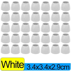Silicone Chair Leg Floor Protectors - Non - slip Furniture Pads and Caps - 40PCS (White)