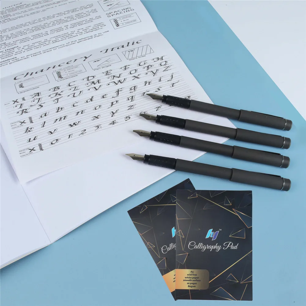 Calligraphy Pen Set 35pcs/Set with Pen Holder Nibs Colorfull Ink Sac Rocker Blotter Comic Art Supplies Statione SeamiArt