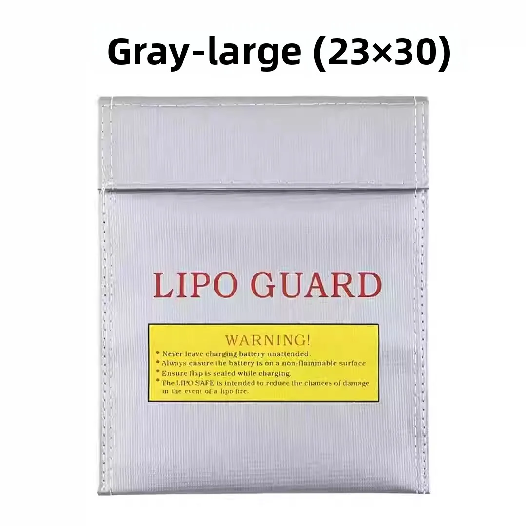 Sac Ignifuge pour Batterie Lipo RC - Protection Sécurité Charge et Stockage 23x30cm
