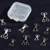 DIY 200Pairs/lot 0/1/2# Metal Brass Hook Eye Pant Skirt Dress Bra Underwear Small Hooks Silver/Black Nickle free shipping HE-002 6