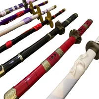 24inch Cosplay Roronoa Zoro Anime Yama Demon Bamboo Katana Sword Role Play Enma 60cm Weapon Model 2