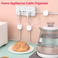 Magnetic Cable Clip Winder Holder Adhesive Wire Keeper Cord Cable Organizer Usb Charging Line Winder For Office Desktop Home 6