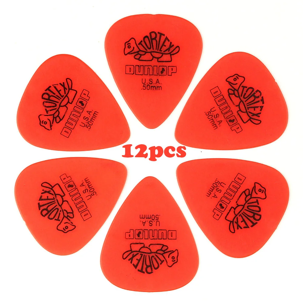 Guitar Picks Dunlop For Electric Guitar Bass Parts Accessories 6 Kinds Of Thickness Plectrum 12pcs