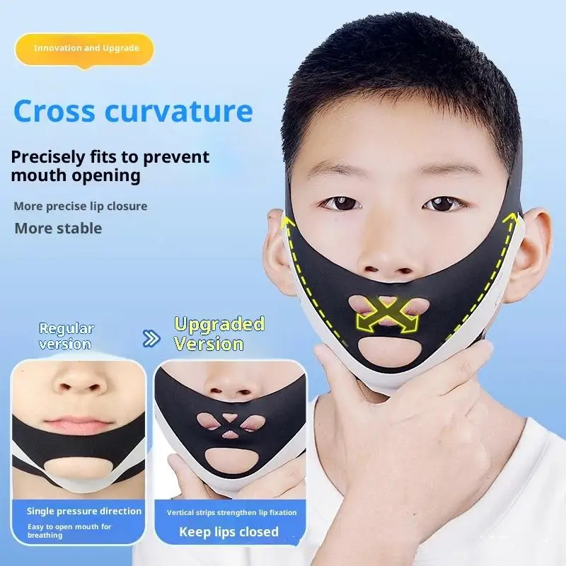 Mouth Breathing Correction Belt- Prevents Snoring And Open Mouth Sleep, For Adenoid Hypertrophy & Face Shape For Kids Adults