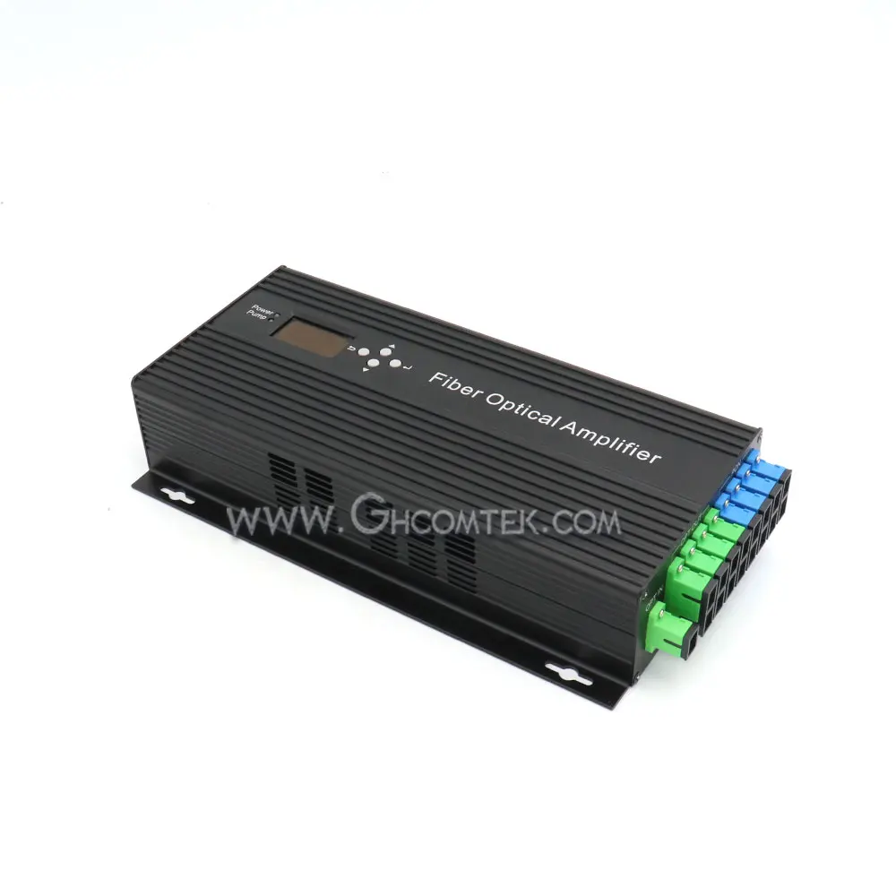 Optical Amplifier EDFA 1550nm Power WDM 8x23dBm SC/APC Fiber Port