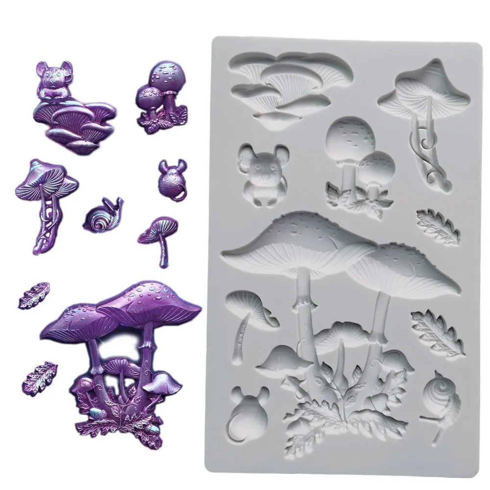 Mushroom Molds Silicone 3D Mushroom Shape Silicone Baking & Pastry Mold  Silicone Epoxy Resin Mould For Home Table Decoration Art - AliExpress