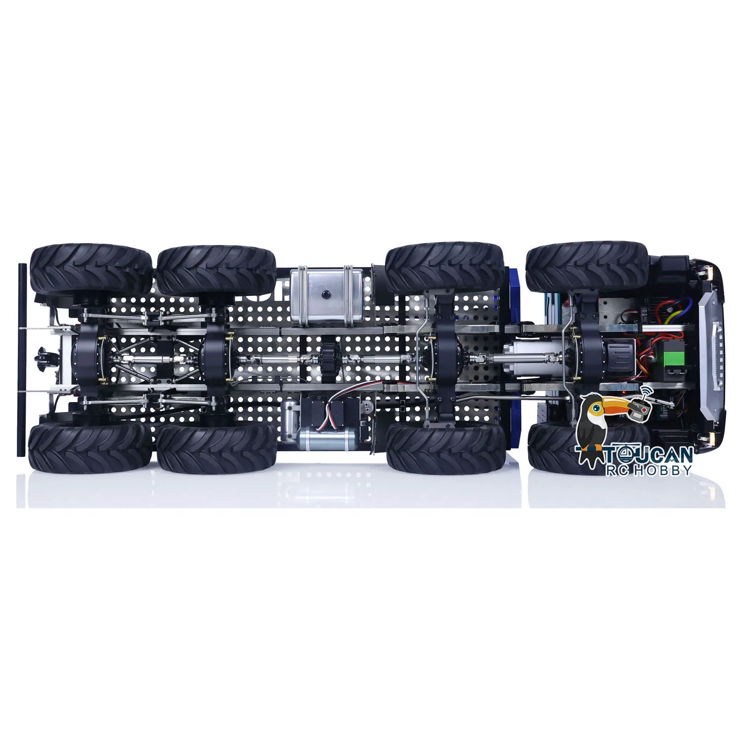 1/14 RC Crawler Rock Car 8x8 Climbing Vehicle Remoted Flatbed Truck Painted Assembled Model Lights Sounds Toys for Boys TH23197 6