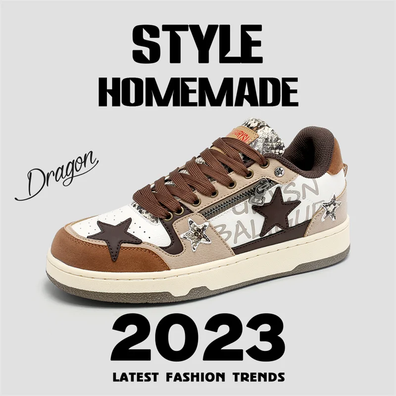 

Shoes For Women's Designer Sneakers 2023 Summer Fashion Men Skateboard Casual Tenis Woman Street Style Breathable Shoes 36~44