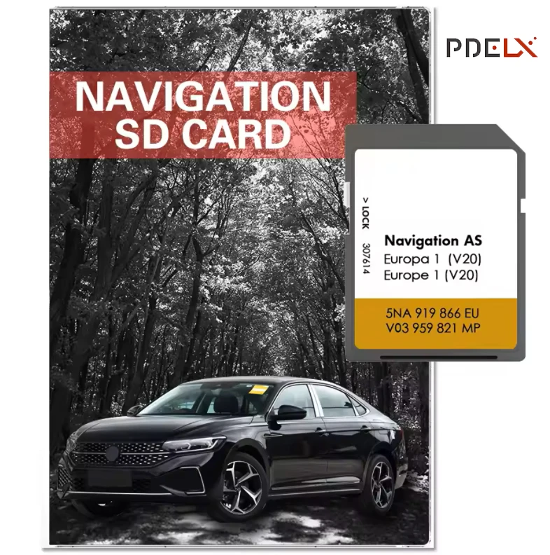 32GB SD Card Navigation AS V20 for VW Sharan from 2015 Discover Media GPS Maps Europe Navi Tiguan Transporter Car