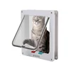 S/M/L 2 Colors Cat Flap Door With 4 Way Lock Security Flap Door For Dog Cat Kitten Small Pet Gate Door Kit Pet Safety Gate 2