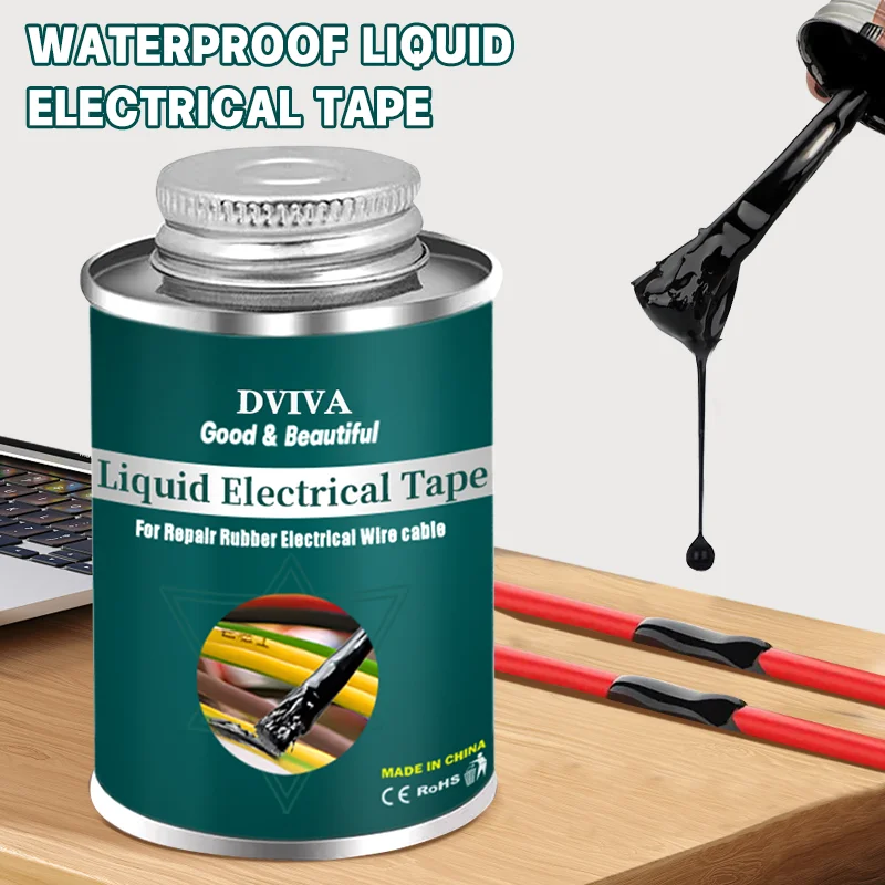 Insulation Paste Sealant Liquid Electrical Tape Suitable Fix Line Glue for Wires Cables Home Liquid Adhesives Sealer