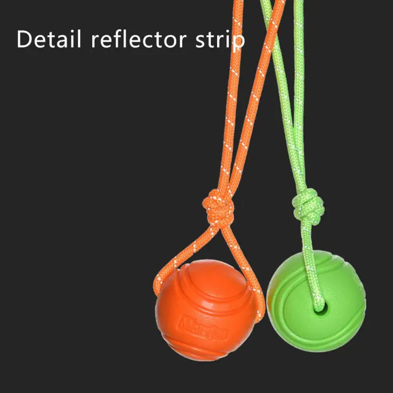 Dog Ball with Rope Exercise and Training Toy for Small Medium Dogs Interactive Pull Throw Toy for Indoor Outdoor 6