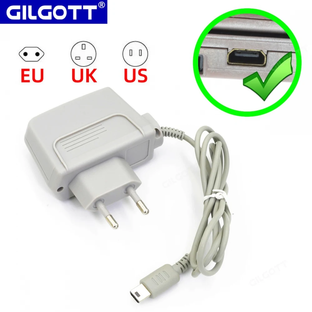 Game Console Charger AC Power Supply Charger Adapter for Nintend NDS Lite Wall Home Travel Charger AC Power Adaptor for NDSLite NDSL Game Console