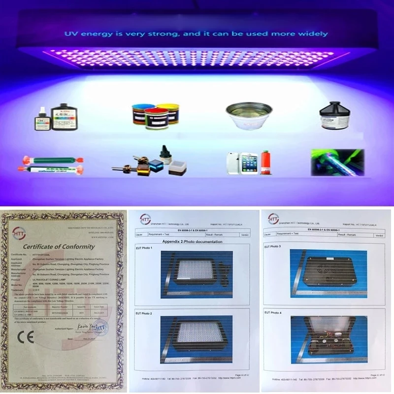 LED 자외선 UV 405nm 395nm 365nm 레진 경화 램프 SLA DLP 3D 프린터 감광성 인쇄 잉크 스크린 인쇄 경화용