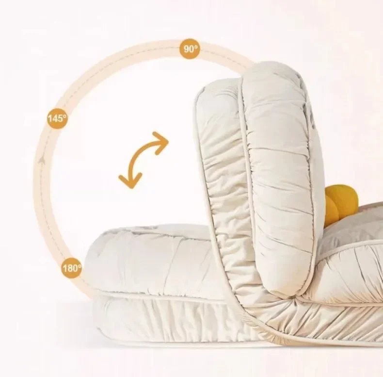 Description Picture 4 of itemFolding Lounger Sunbeds Chaise Lounge Relaxing Recliner Living Room Chair Portable Bed Sofa Tatami Chairs Floor Seat Furniture