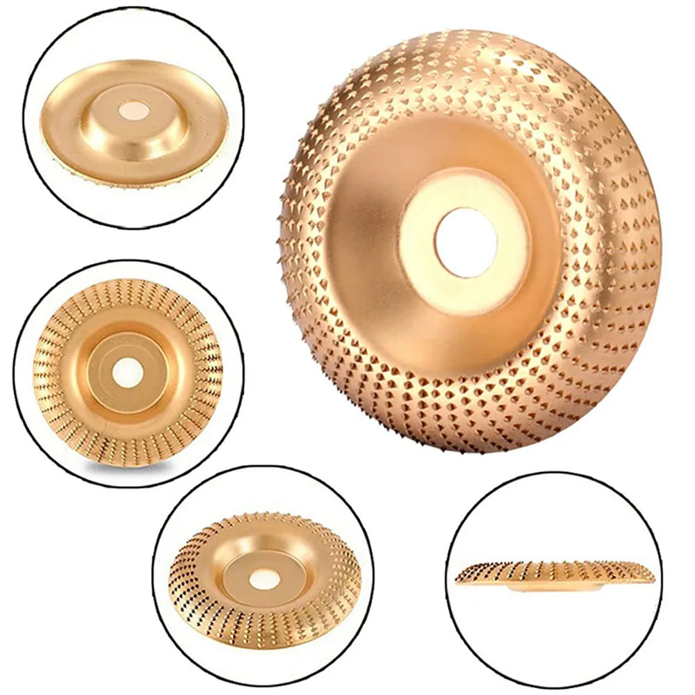 

4 Inch Angle Grinder Wood Carving Disc Woodworking Grinding Shaping Wheel Abrasive Rotary Tool for 16/22mm Bore Angle Grinders