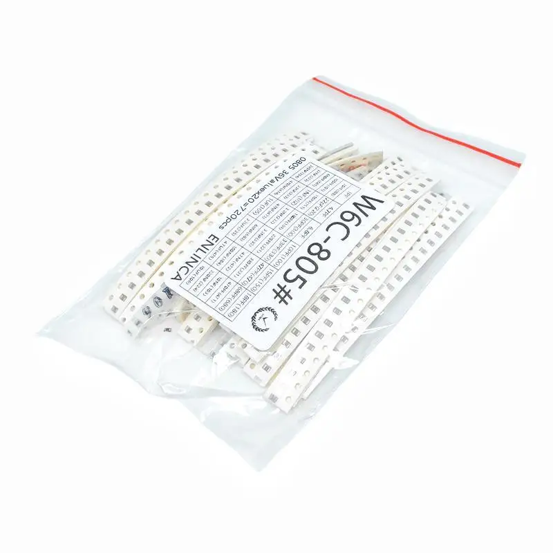 18-36Values 1pF-10uF Electronic Capacitor set 1206 SMD Ceramic Capacitors assortment kit 47PF 22NF 100NF 2.2UF 4.7UF 0603 0805 ceramic capacitor smd capacitor