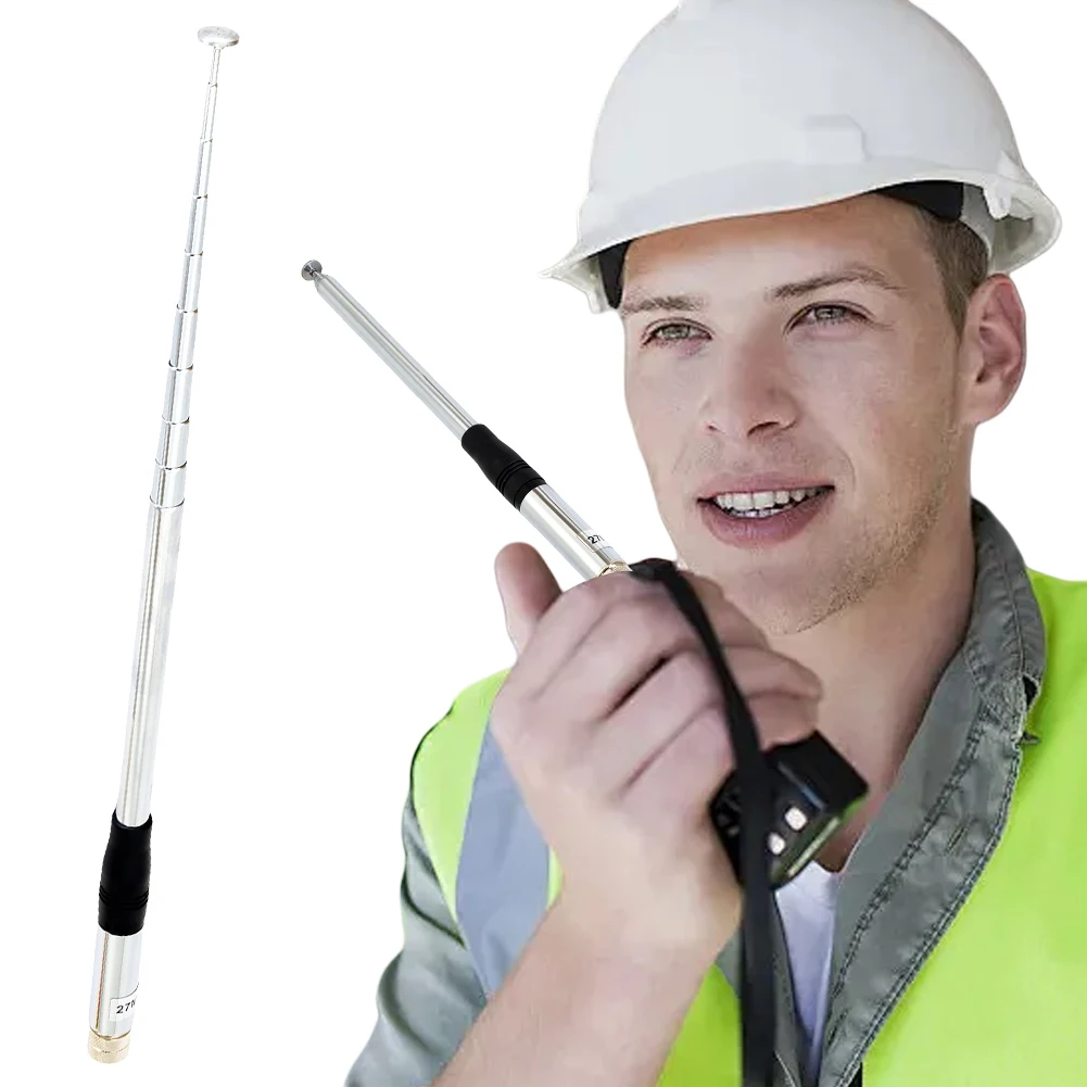 27MHz CB Radio Telescopic Antenna SMA Female 23cm-130cm Telescopic CB Antenna Walkie Talkie Handheld Extended CB Antenna