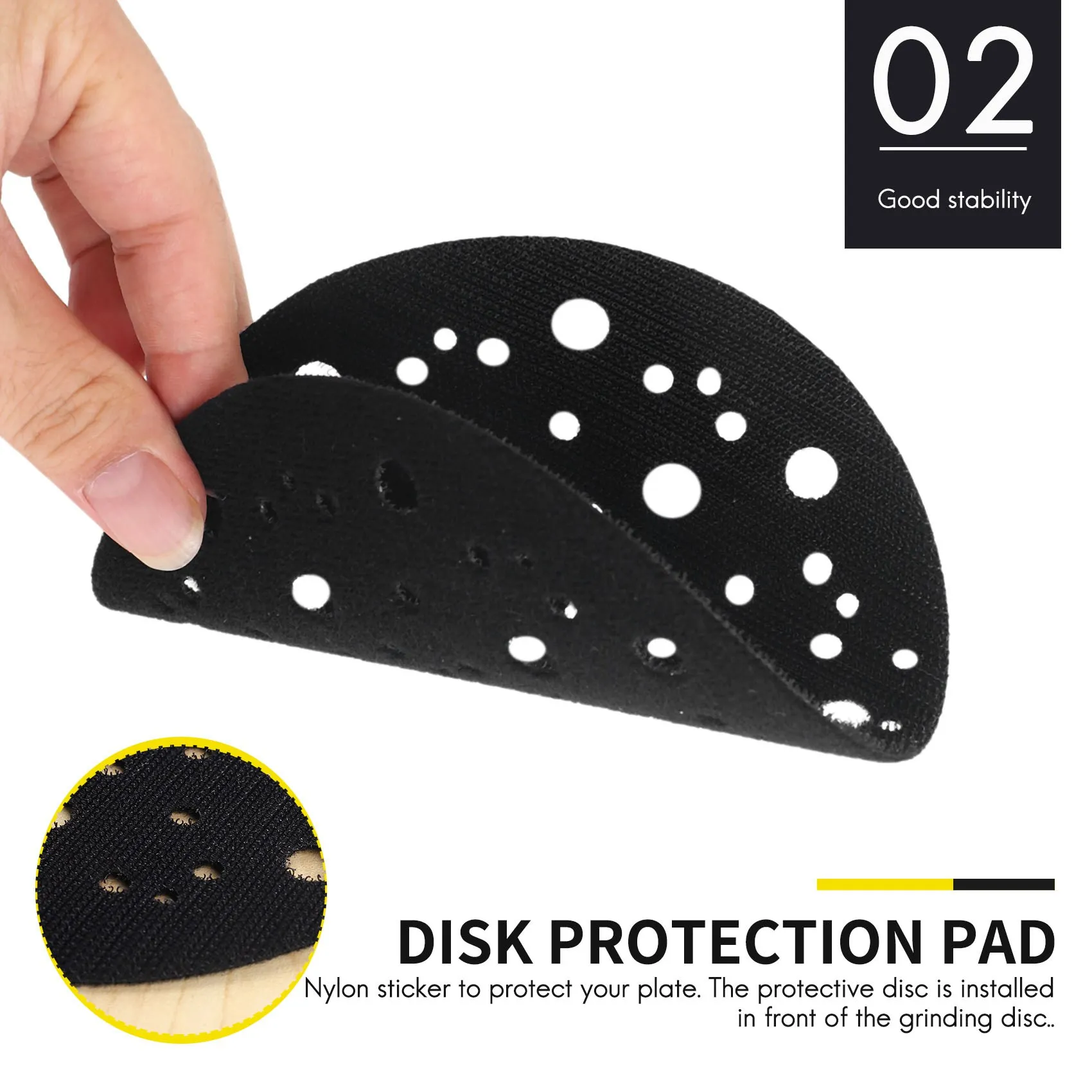 5 Pcs Protective Pad &Oslash; 150Mm 67 Holes To Protect Your Sanding Pad Self-Adhesive Nylon, Protective HOT