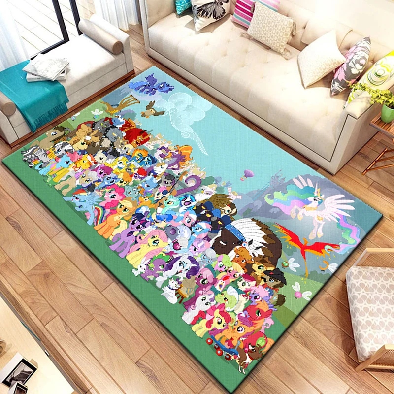 My Little Pony Printed Carpet, Living Room Bedroom Floor Mat Kitchen Mat Bedroom Mat,bedroom Birthday Gift Yoga Mat,Carpet
