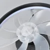55W Ceiling Fan With Light, Ceiling LED Light Fan with Remote, Electric fan with LED Lamp for Home Rooms Bedroom 34cm 6