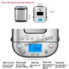Bread machine 1000g Double tube LCD Stainless steel Fully automatic multifunctional smart dough yogurt cake maker 220V 5