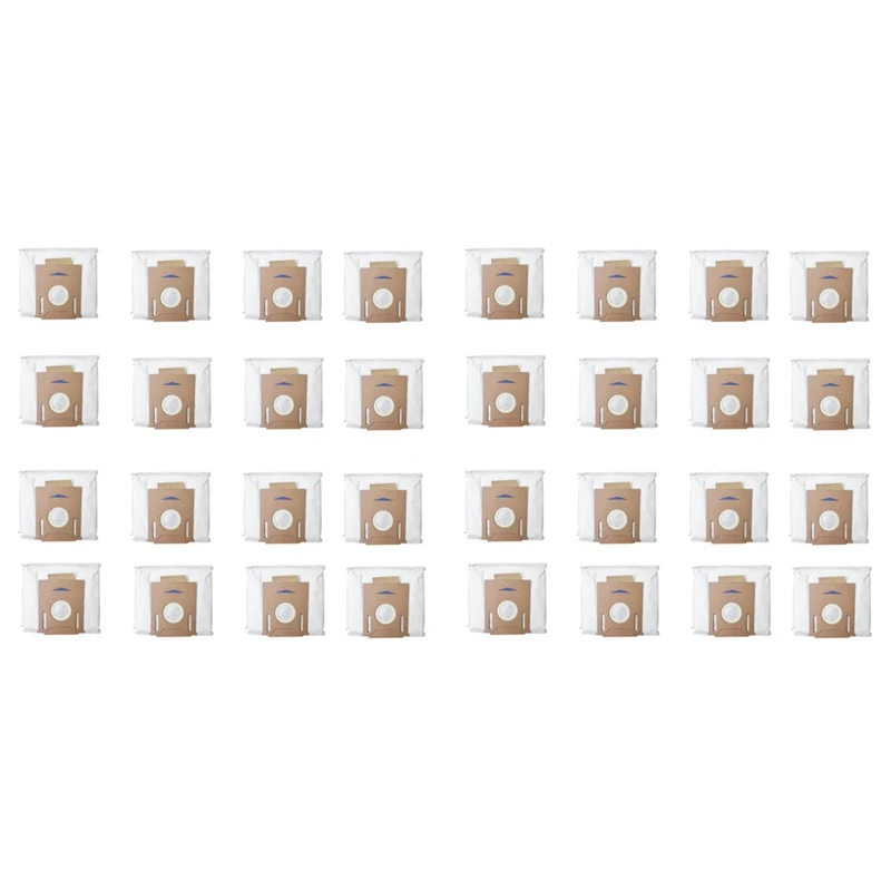 

For ECOVACS DEEBOT OZMO T8 T8 AIVI Robot Vacuum Cleaner High Capacity Leakproof Dust Bag Replacement Accessories, 32PCS