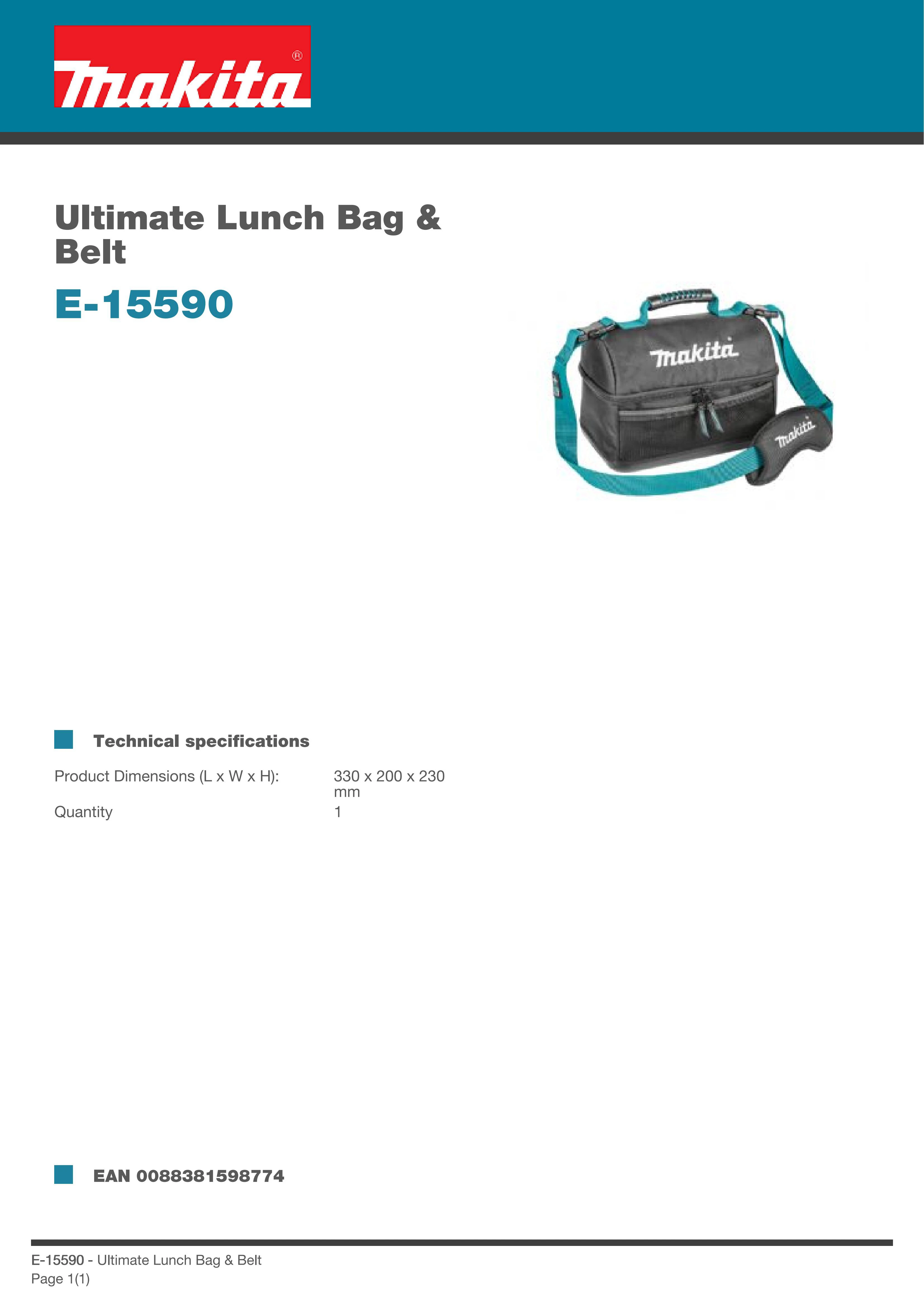 Makita E-15425 Ultimate Gate Mouth Tool Bag Makita E-15425 Ultimate Gate Mouth Tool Bag