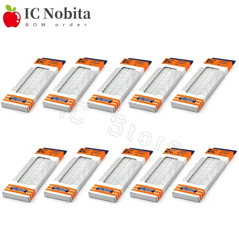10PCS MB102 Breadboard 830 Punkt PCB Bread Board MB-102 Test Entwickeln DIY Kit