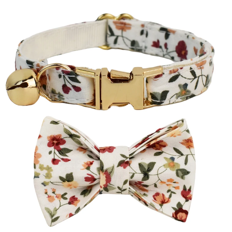 Personalized Adjustable Safety Cat Collar with Bowknot - Soft and Comfortable