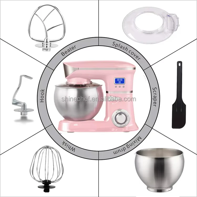 Professional Cake Food Mixer 5L 6L 6.5L 7L Kitchen Flour Stand Mixer Dough Machine Planetary Food Mixers