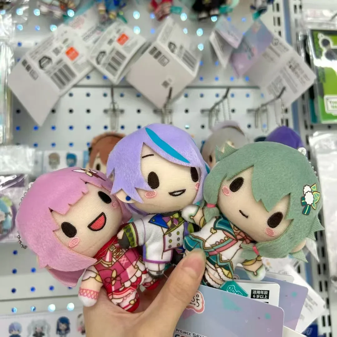 10cm Pjsk 플러시 키 체인 펜던트 프로젝트 Sekai Kamishiro Rui 인형 플러시 인형 Yoisaki Kanade Kawaii 배낭 장식품 장난감
