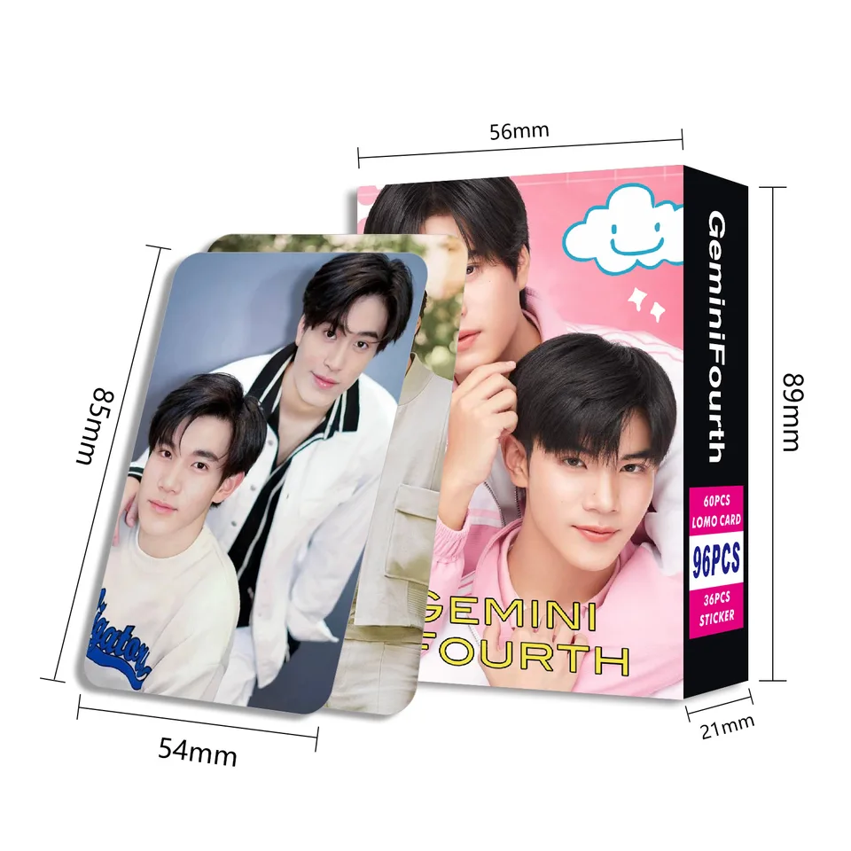 96 Pcs/Set Thai Star GEMINIFOURTH Laser Lomo Card Gemini and