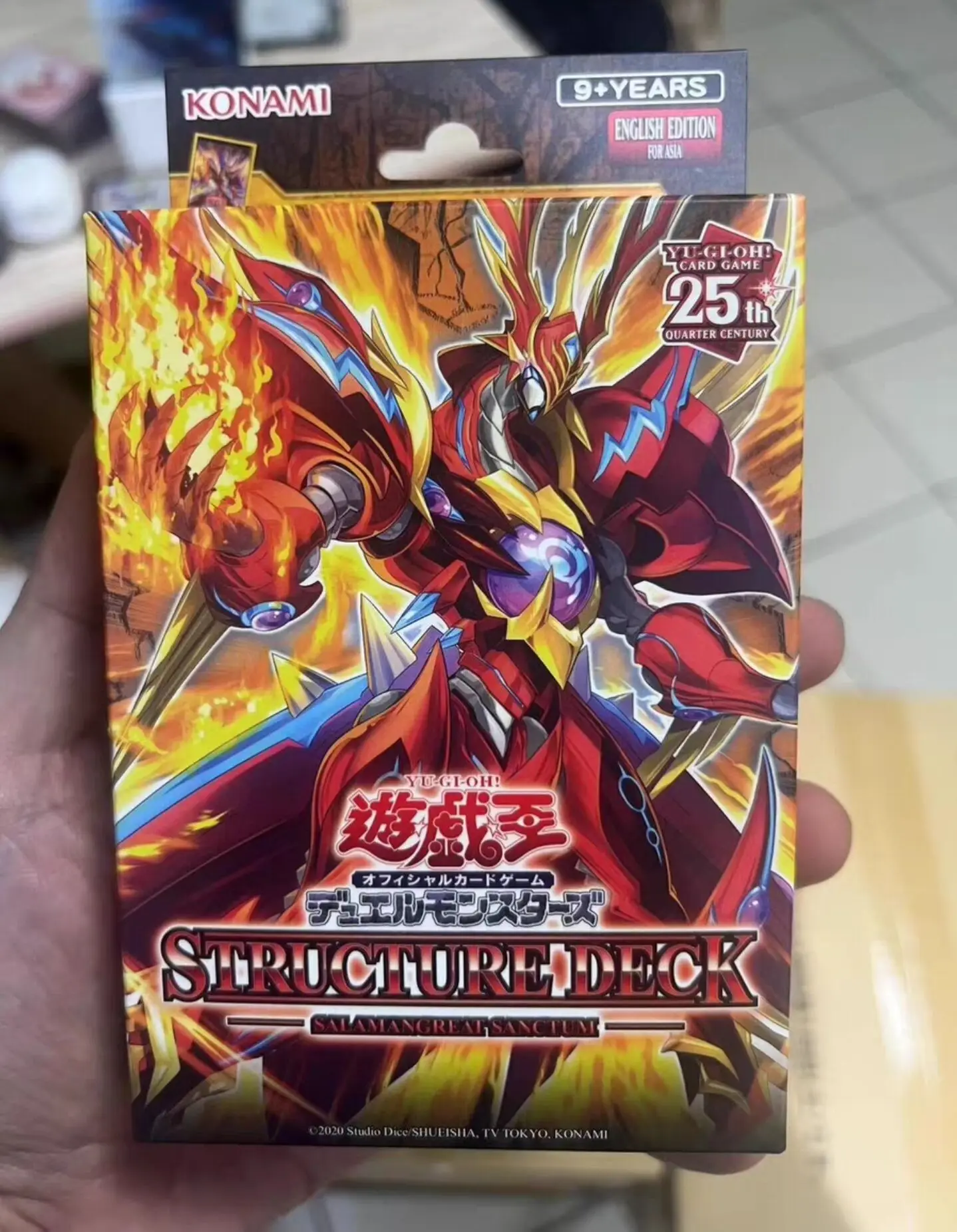 Yugioh Master Дуэль монстров структура колода саламангриат санктум SDSS коллекция азиатского английского издания герметичная колода бустер коробка