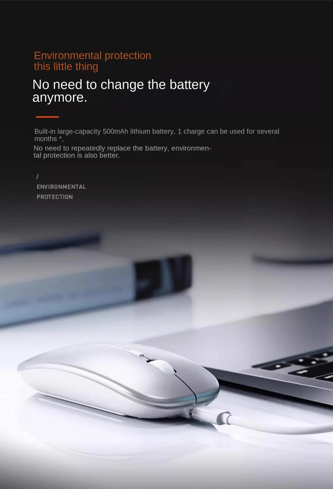 Wireless Mouse For Laptop PC Bluetooth Rechargeable Mouses Computer Silent Mice USB mouse Ergonomic Gaming Mouse For Xiaomi Pad