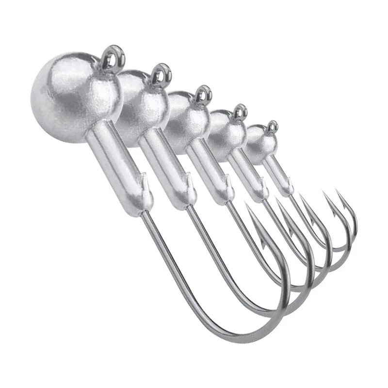 Lead Head Soft Fishing Lure Fishing Hook Lead Head Fishing Jig Head