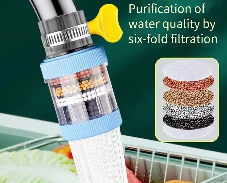Detachable Washable Six-layer Filter Faucet Universal Water Purifier Household Tap Water Filter Splash-proof Shower Head water purifier filter,water purifier faucet