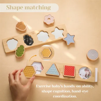 Children Stacking High Blocks Constructor - Wooden Toys 5