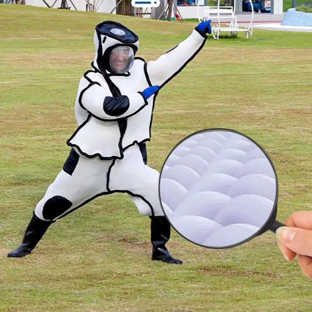 Full Body Protective Beekeeping Suit, with Powerful Fans/3D Thickened Air Cotton and Scrub Gloves Beekeepers Bee Suit Equipment