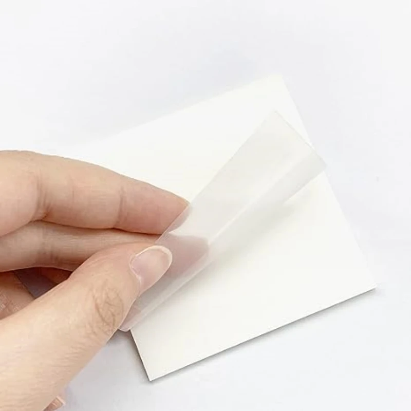 400 Sheets Transparent Sticky Notes Pad , See through Self-adhesive Sticky Notes Pads for Book Annotation, Office, School 4