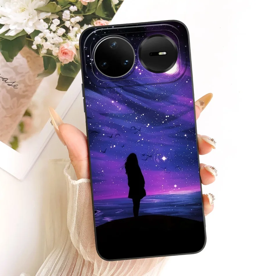 Fashion Dusk Beach Painting Soft Silicone Phone Case with Bumpers