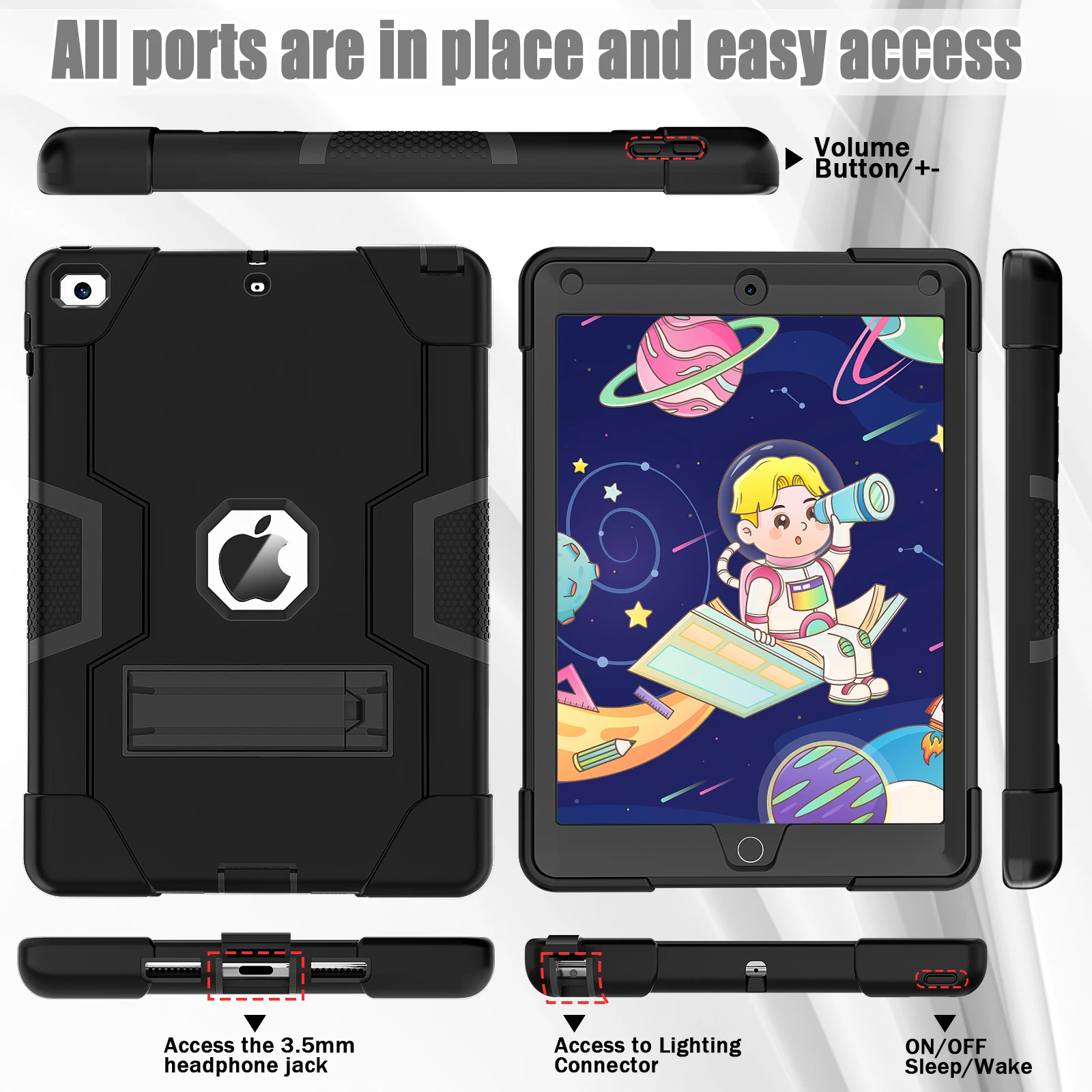 Rugged Shockproof Case For iPad 9.7
