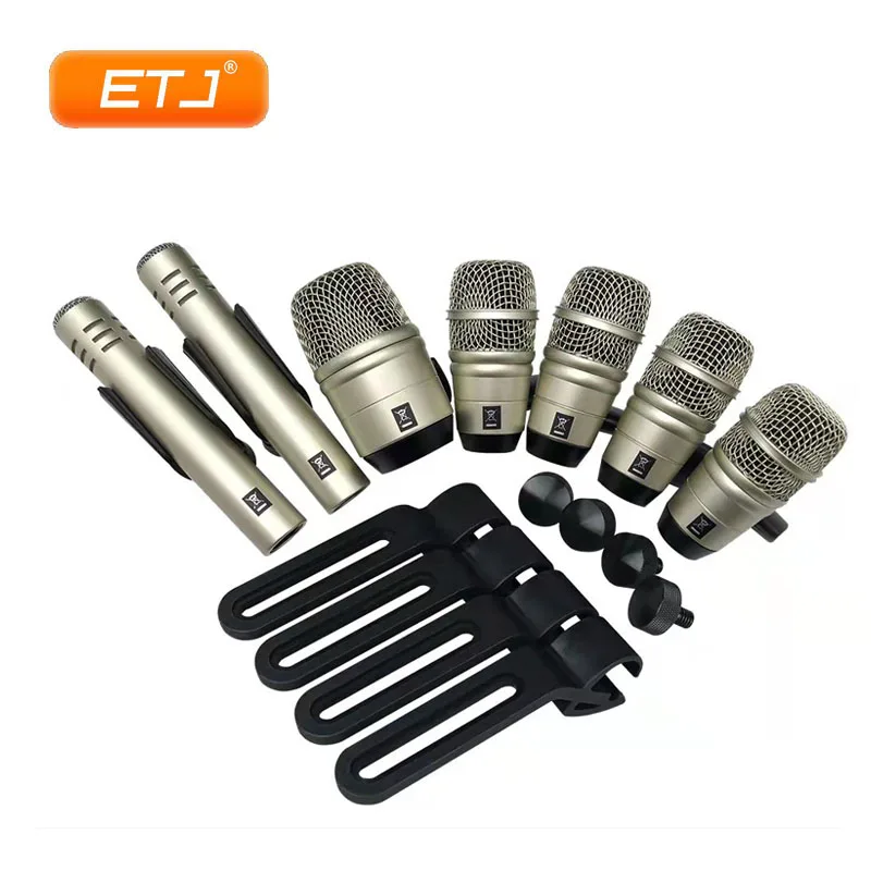 ProfessionalMetalCondenserDrumKitMicrophoneSnareTomTomsSeven