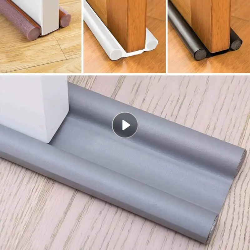 Windproof Seal Strip Draught Excluder Stopper Door Bottom Guard Double Protector Doorstop Dust-proof Blocker Sealer Soundproof