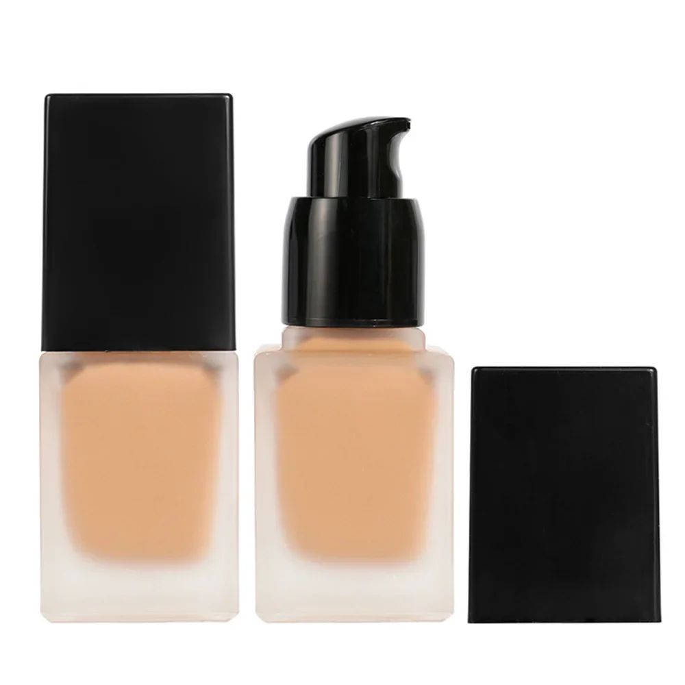 Private Label Liquid Foundation Custom Bulk 15ML Naturally Long-lasting Light Concealer with Dry Mixed Oily Skin Moist Makeup 4