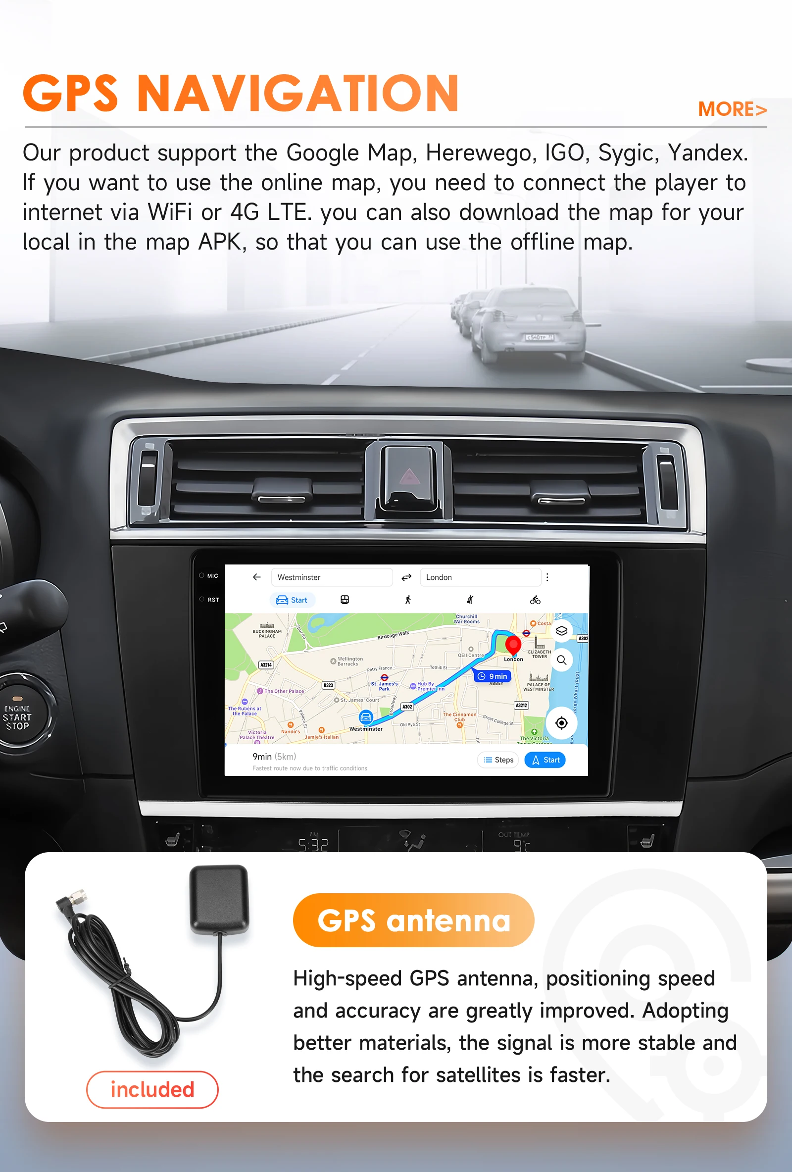 Mit Snapdragon 6115 Android 14 Auto-Multimedia-Radio für Subaru Legacy Outback 2015-2018 CarPlay Android Auto 4G GPS DSP 360-Grad-Kamera – Detail 31
