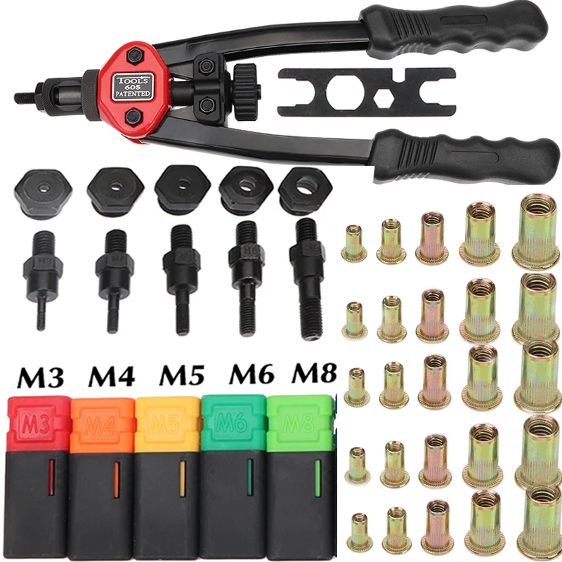 HandThreadedRivetNutsGunsRiveterofSleeveNutsRivnutToolFor